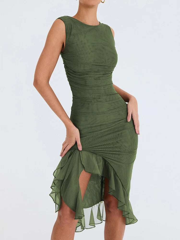 Elegante vestido Midi