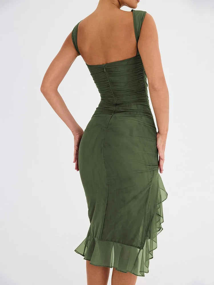 Elegante vestido Midi