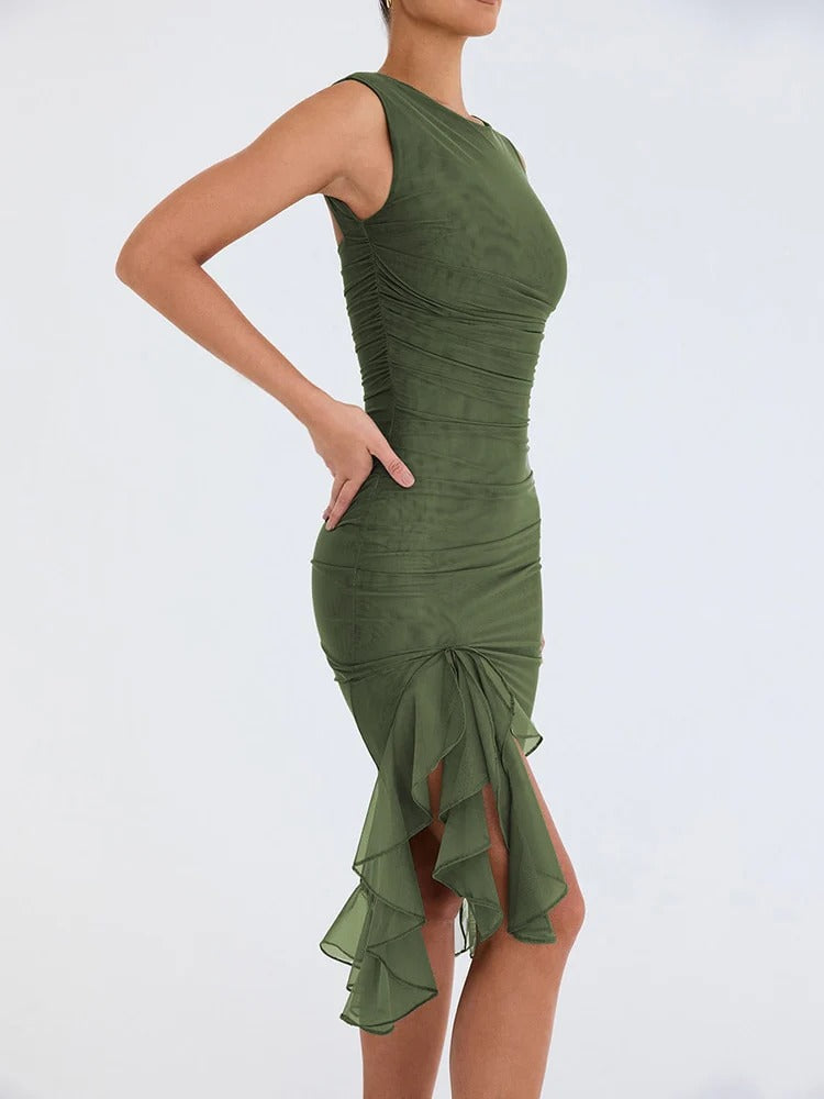 Elegante vestido Midi