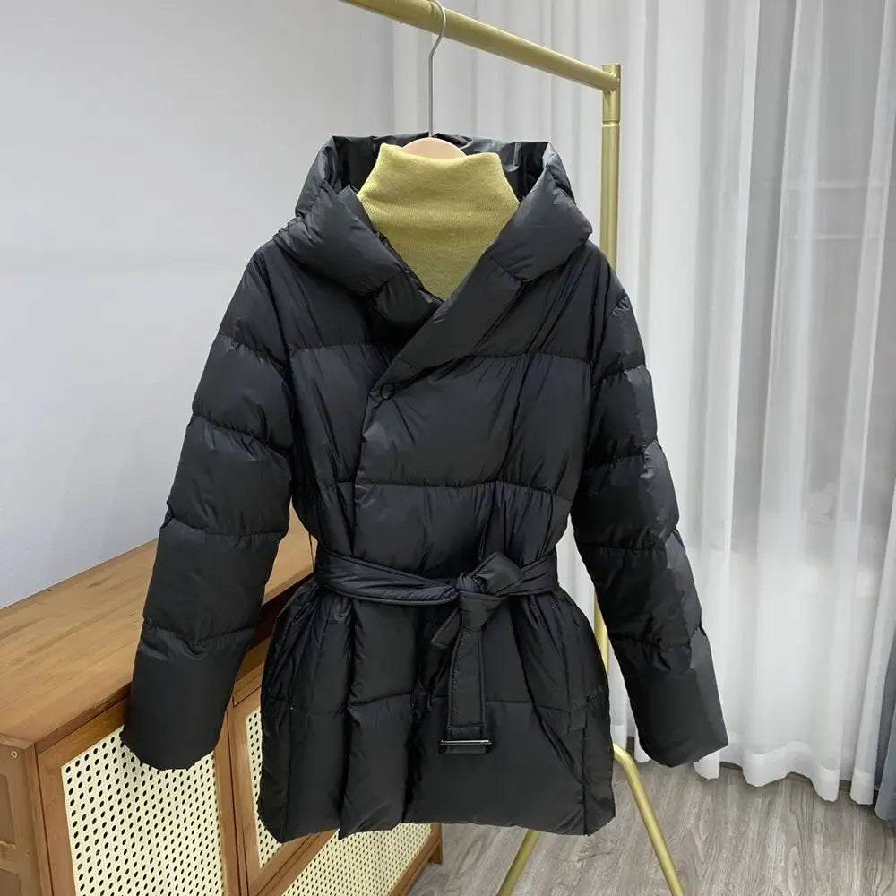 Chaqueta con capucha ancha